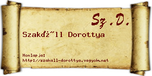 Szakáll Dorottya névjegykártya